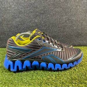 Reebok Zig Tech Running Shoes Men's Size 10 Gravel Blue Sun Retro Style J87705